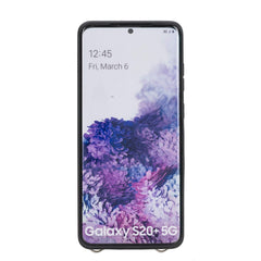 Fermo Funda de cuero para teléfono con billetera cruzada para Galaxy S20 Plus