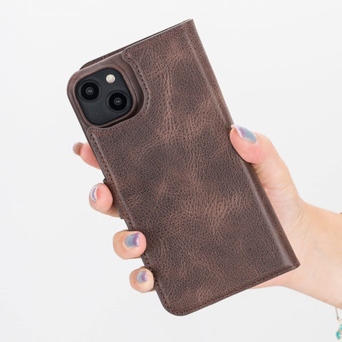 Florence RFID Blocking Leather Wallet Case for iPhone 14 Plus