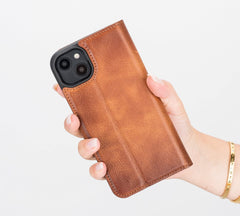 Funda tipo billetera de cuero desmontable con bloqueo RFID Ravenna para iPhone 14 Plus