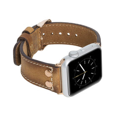 Correa de cuero Como para Apple Watch
