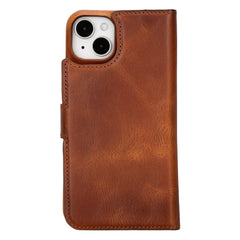 Funda tipo billetera de cuero con bloqueo RFID Florence para iPhone 15 Plus