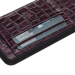 Funda tipo billetera de cuero Pisa Snap On con soporte para iPhone XS Max
