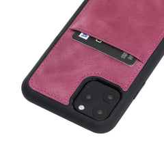Funda tipo billetera de cuero Capri Snap On para iPhone 11 Pro