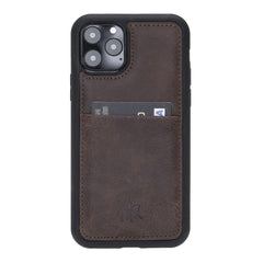 Funda tipo billetera de cuero Capri Snap On para iPhone 11 Pro