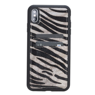 Funda tipo billetera de cuero Capri Snap On para iPhone XS Max