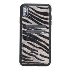 Funda tipo billetera de cuero Capri Snap On para iPhone XS Max