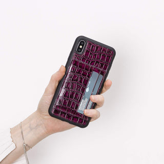Pisa Snap On Leather Wallet Case with Stand for iPhone XS Max