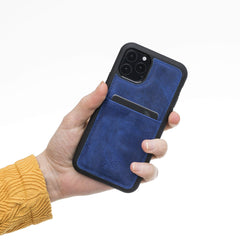 Funda tipo billetera de cuero Capri Snap On para iPhone 11 Pro
