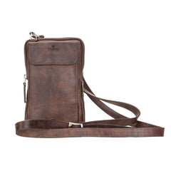 Ferrara Unisex Crossbody Leather Phone Purse