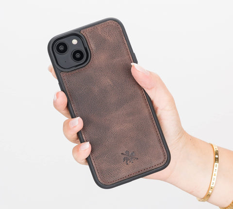 Lucca Snap On Leather Case for iPhone 14 Plus