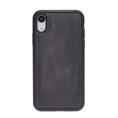 Funda de cuero Lucca Snap On para iPhone XR