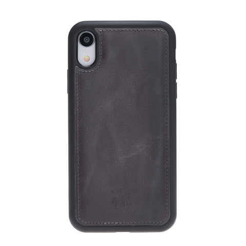 Funda de cuero Lucca Snap On para iPhone XR