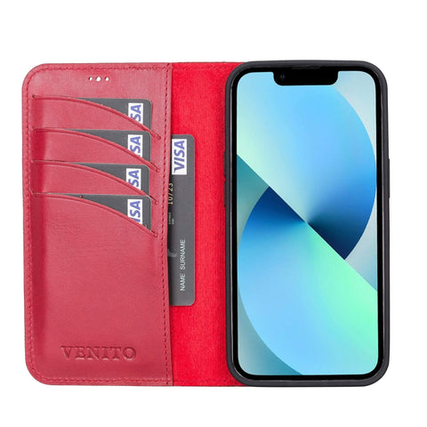 Ravenna RFID Blocking Detachable Leather Wallet Case for iPhone 13 Pro