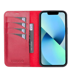 Funda tipo billetera de cuero desmontable con bloqueo RFID Ravenna para iPhone 13 Pro