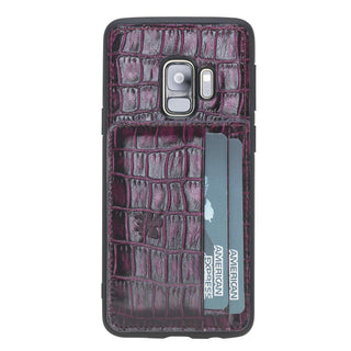 Pisa Snap On Leather Wallet Case with Stand for Samsung Galaxy S9