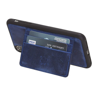 Pisa Snap On Leather Wallet Case with Stand for iPhone XS Max