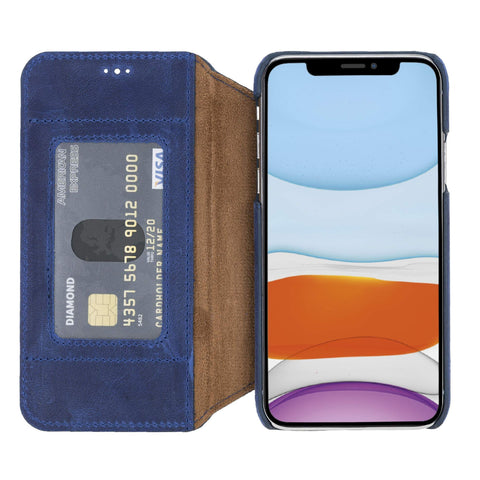 Venice RFID Blocking Leather Wallet Stand Case for iPhone X