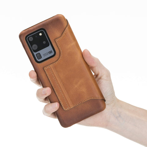 Venice RFID Blocking Leather Wallet Stand Case for Samsung Galaxy S20 Ultra
