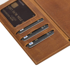 Verona RFID Blocking Leather Slim Wallet Case for Samsung Galaxy S9 Plus
