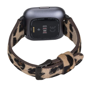 Messina Leather Slim Watch Band for Fitbit Versa