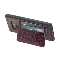 Funda tipo billetera de cuero Pisa Snap On con soporte para Samsung Galaxy S9