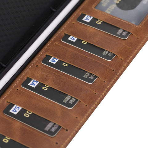 Funda tipo billetera de cuero Parma para iPad 10.2 2019