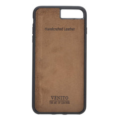 Funda tipo billetera de cuero Capri Snap On para iPhone 7 Plus