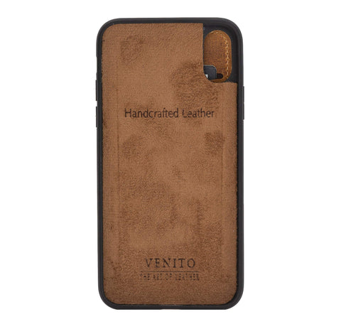 Funda tipo billetera delgada de cuero con bloqueo RFID Verona para iPhone XS