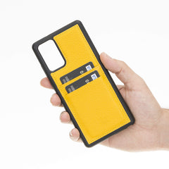 Funda tipo billetera de cuero Capri Snap On para Samsung Galaxy Note 20