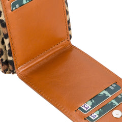 Bolso para teléfono Vittoria Universal Slim tipo bandolera de cuero 