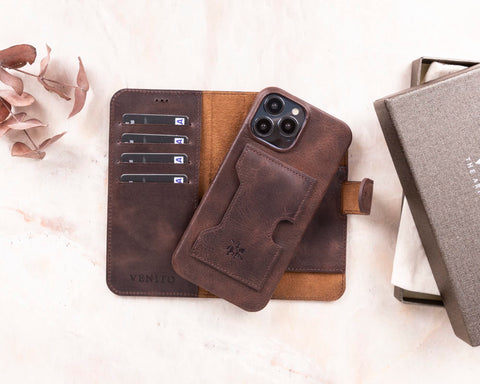 Florence RFID Blocking Leather Wallet Case for iPhone 14 Pro Max
