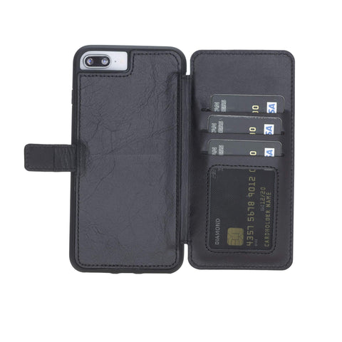 Verona RFID Blocking Leather Slim Wallet Case for iPhone 7 Plus