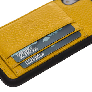 Pisa Snap On Leather Wallet Case with Stand for iPhone XR
