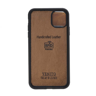 Verona Funda tipo billetera delgada de cuero con bloqueo RFID para iPhone 11 Pro