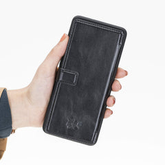 Verona Funda tipo billetera delgada de cuero con bloqueo RFID para Samsung Galaxy S20 Plus