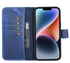 Funda tipo billetera de cuero desmontable con bloqueo RFID Ravenna para iPhone 14 Plus