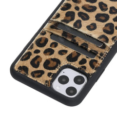Funda tipo billetera de cuero Capri Snap On para iPhone 11