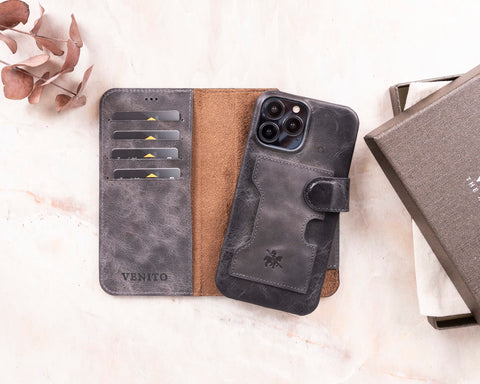 Florence RFID Blocking Leather Wallet Case for iPhone 14 Pro Max