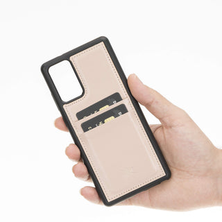 Funda tipo billetera de cuero Capri Snap On para Samsung Galaxy Note 20