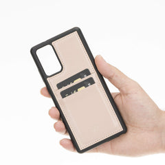 Funda tipo billetera de cuero Capri Snap On para Samsung Galaxy Note 20