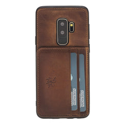 Funda tipo billetera de cuero Pisa Snap On con soporte para Samsung Galaxy S9 Plus