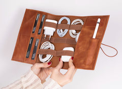 Lazio Leather Cable Organizer