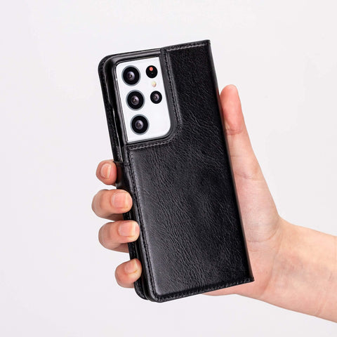 Florence RFID Blocking Leather Wallet Case for Samsung Galaxy S21 Ultra