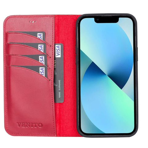 Ravenna RFID Blocking Detachable Leather Wallet Case for iPhone 13 Pro Max