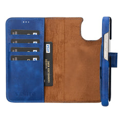 Funda tipo billetera de cuero con bloqueo RFID Florence para iPhone 15