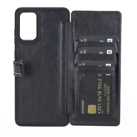 Verona RFID Blocking Leather Slim Wallet Case for Samsung Galaxy S20 Plus