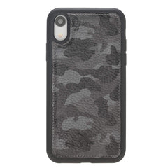 Funda de cuero Lucca Snap On para iPhone XR