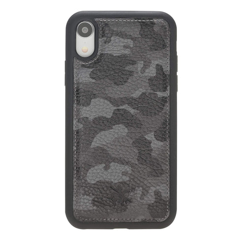 Funda de cuero Lucca Snap On para iPhone XR
