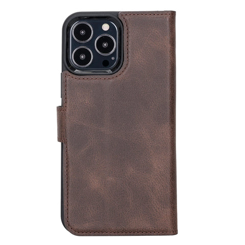 Ravenna RFID Blocking Detachable Leather Wallet Case for iPhone 13 Pro Max
