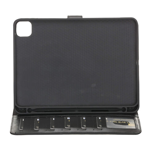 Funda tipo billetera de cuero Parma para iPad Pro 11 2020 (2.a generación)/ 2021 (3.a generación)/ 2022 (4.a generación)